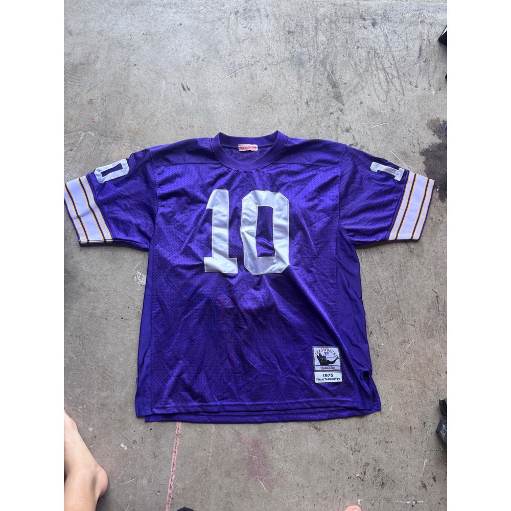 Mitchell & Ness 1975 Fran Tarkenton Minnesota Vikings Purple Jersey Mens XL